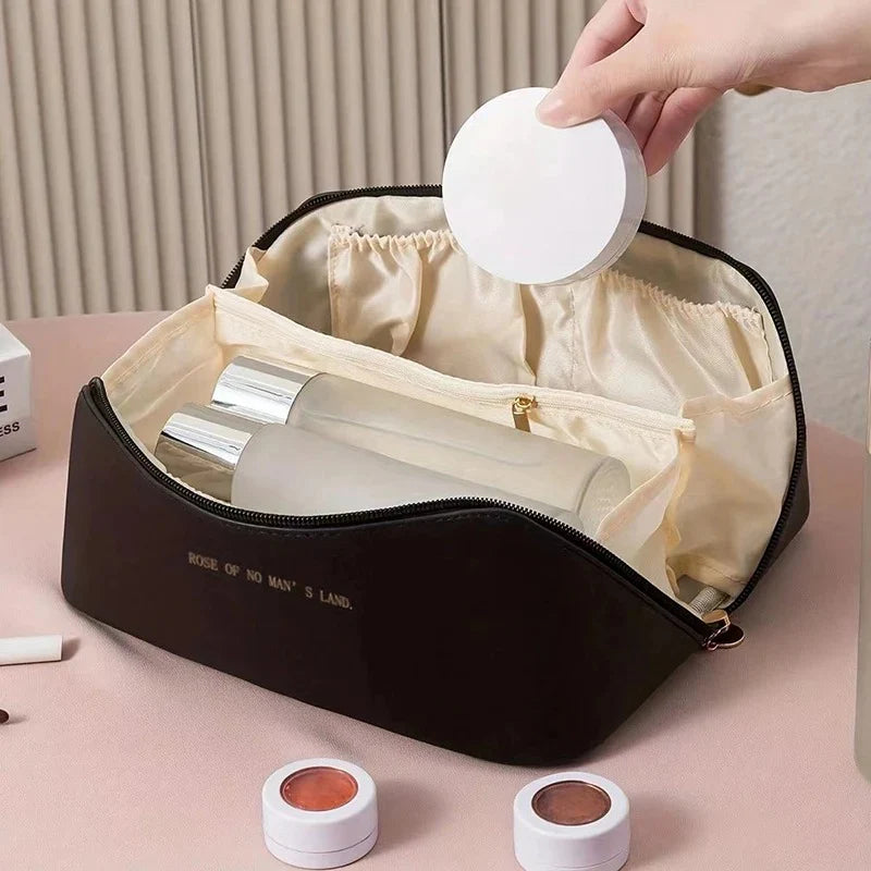 VitaGlint™ Leather Makeup Pouche